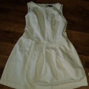 EUC ivory brocade dress Sz 16